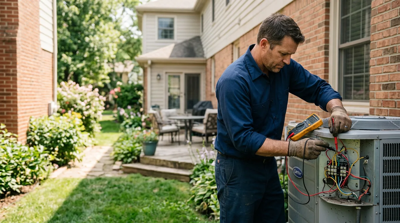 HVAC technician working near Melvindale, MI